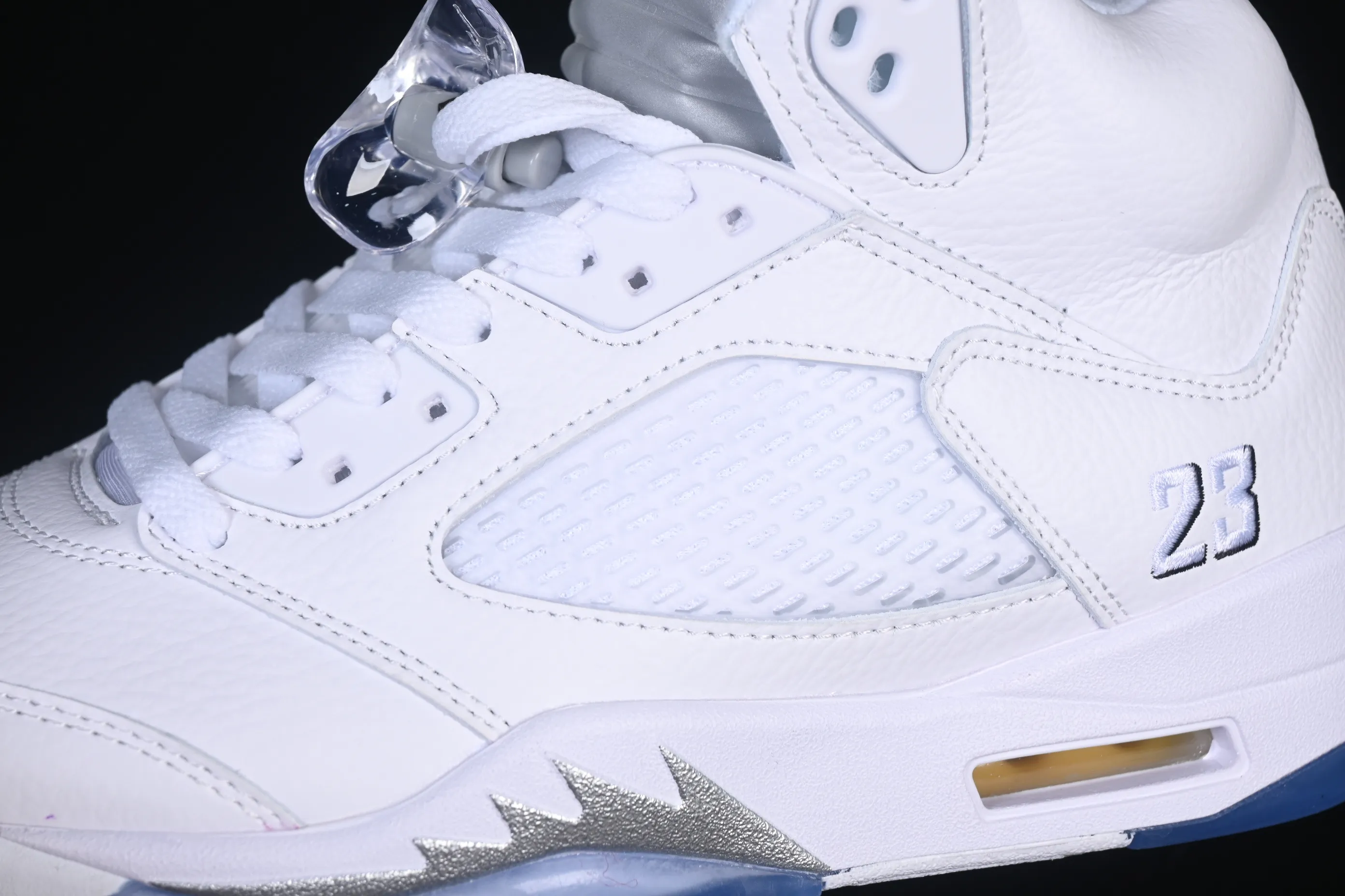 All categories Air Jordan Jordan series basketball shoes Air Jordan 5 Air Jordan 5 Retro "White Metallic" AJ5 Joe 5 Silver HQ7978-103